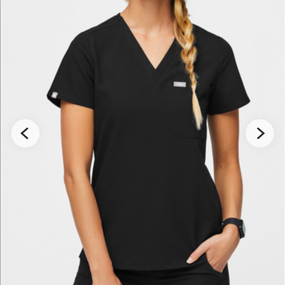 FIGS Black Catarina Top XXSMALL